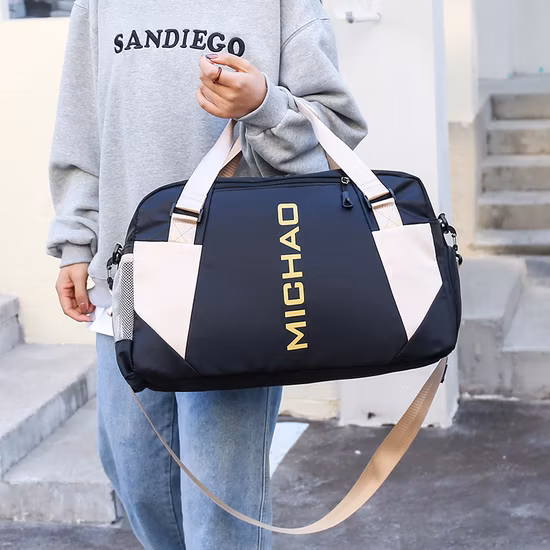 Bolso de gimnasio personalizado con logotipo, mujeres, hombres, entrenamiento, bolsos negros de deporte de entrenamiento para gimnasio, petate