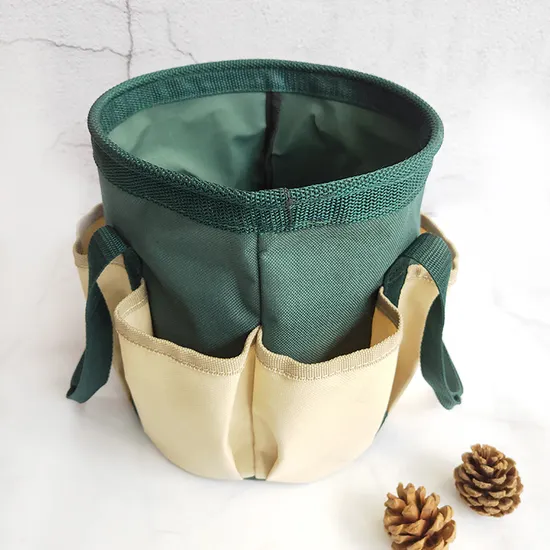 Bolsa de herramientas de jardín, organizador de cubo, bolsa de almacenamiento con 6 bolsillos Ci22091