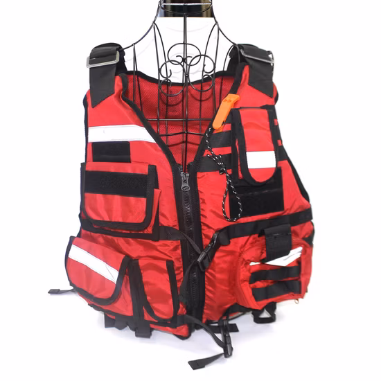 Trabajo acuático personalizado, parque deportivo, lago, mar, Rafting, surf, dispositivo de seguridad NBR, chaleco salvavidas de seguridad sumergido en vinilo para niños y adultos