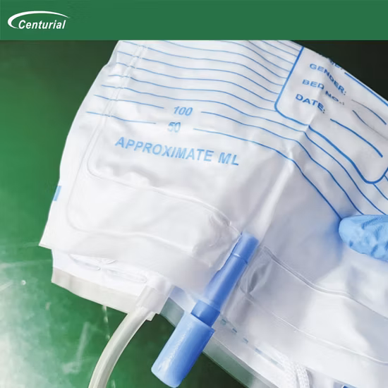 Bolsa de drenaje de orina desechable para suministros médicos