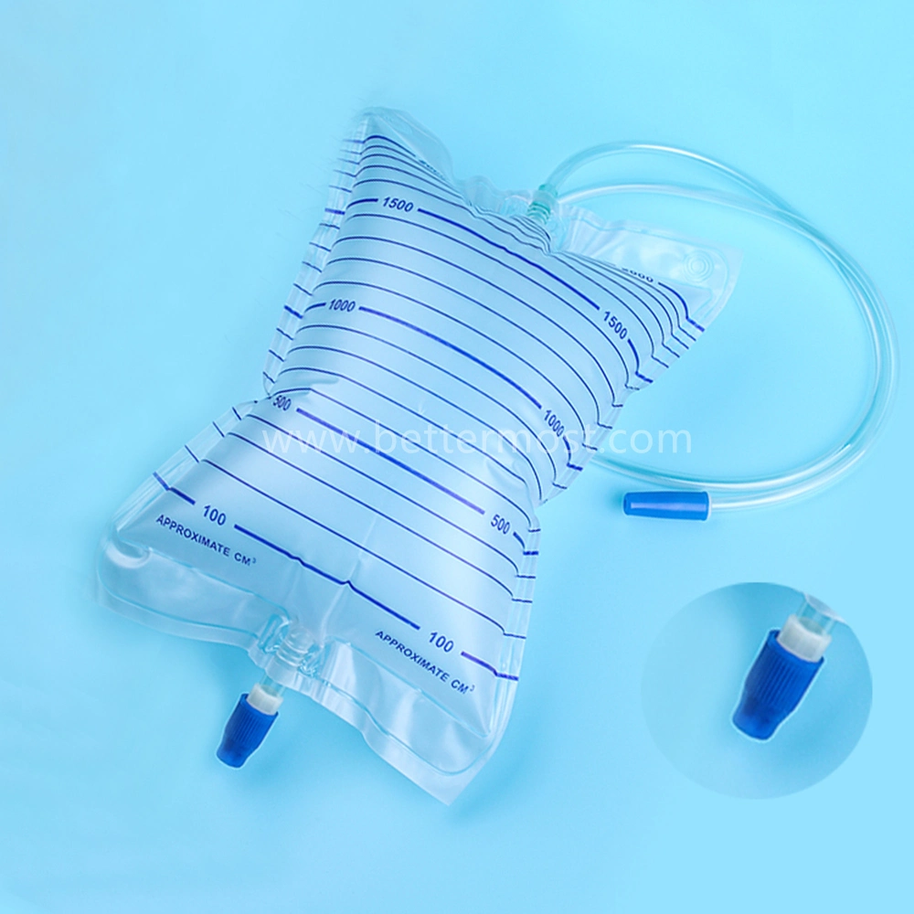 Bm® Disposable High Quality Medical PVC Urine Drainage Bag ISO13485 CE