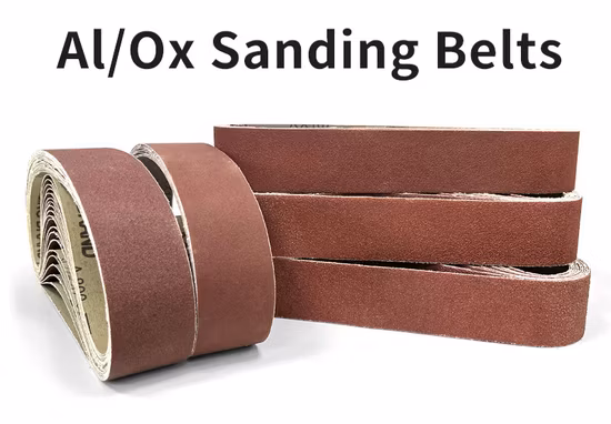 Herramientas abrasivas profesionales, correa de pulido roja, correa de lijado para pulir